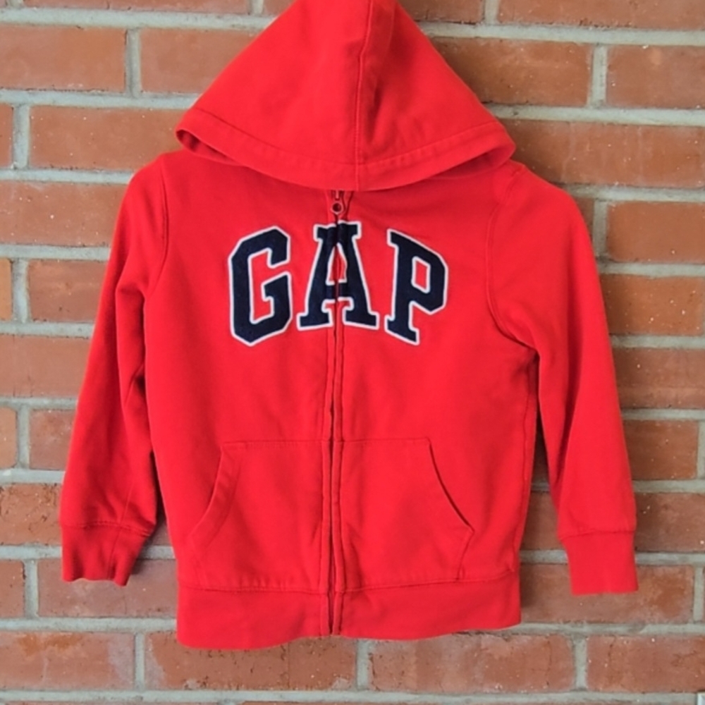 GAP Kids Bright Red Zip-Up Hoodie